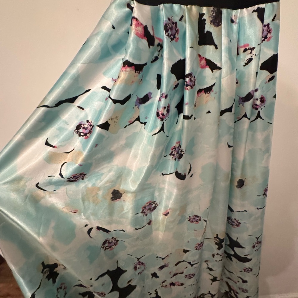 BETSY AND ADAM
Illusion Two Piece Halter Prom Dress - Picture 5 of 8